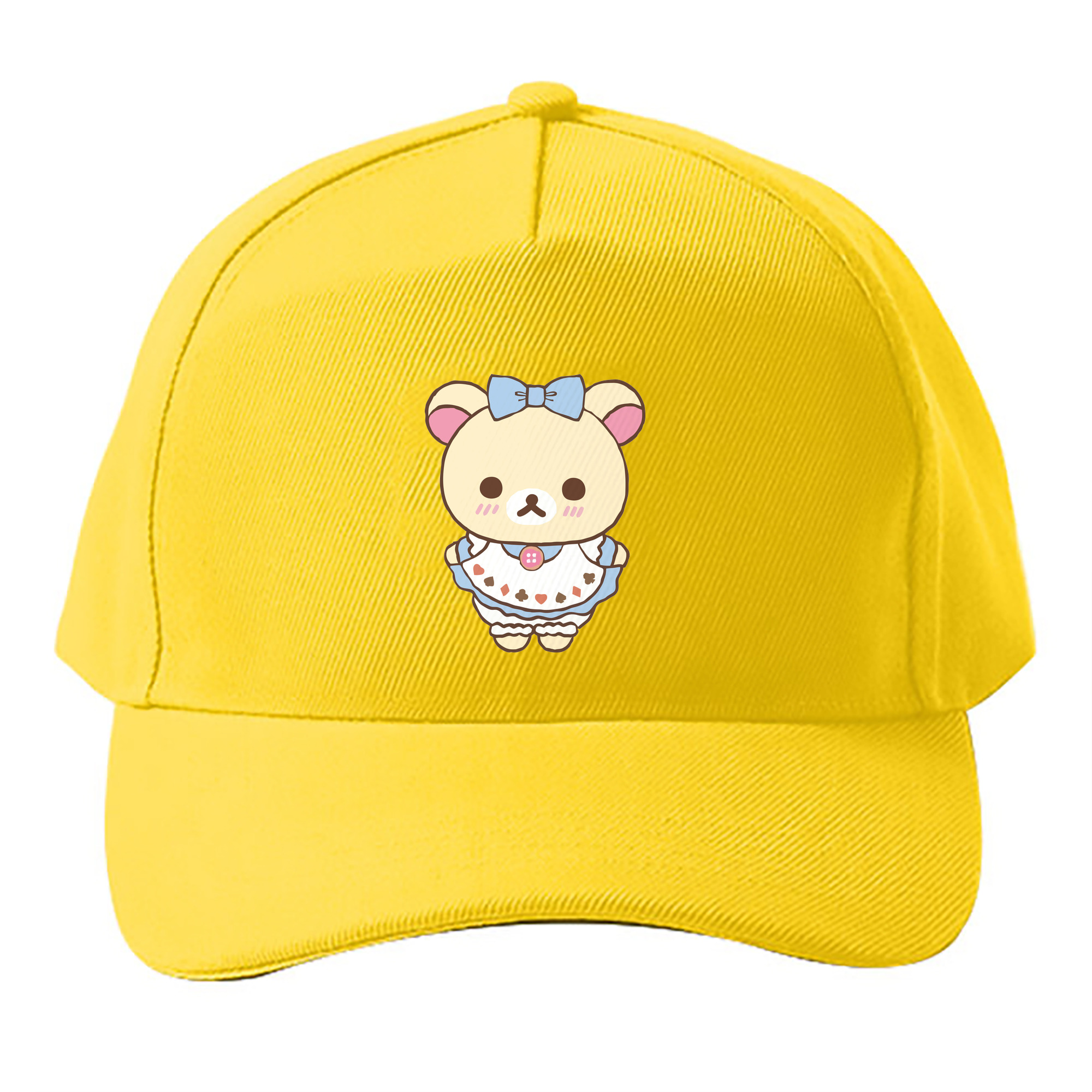 （画像用） リラックマ リラックマ キイロイトリ Rilakkuma Korilakkuma Kiiroitori ベースボールキャップ 綿100％ 男女兼用 帽子 スポーツ